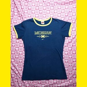 Nike Michigan Wolverines Short Sleeve Shirt